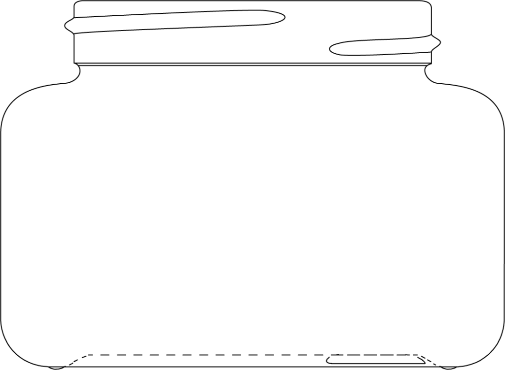 Technical drawing of Monaco 50ml - article number 53573501