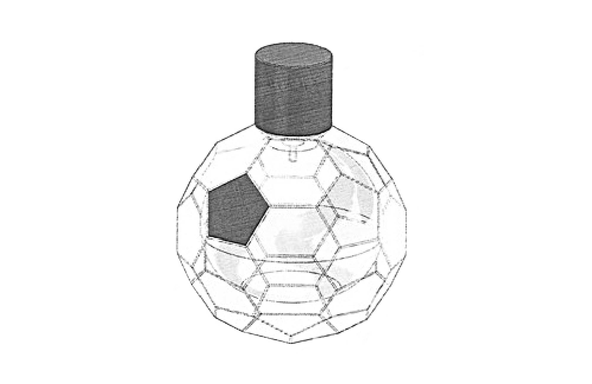 Sketch of a perfume bottle