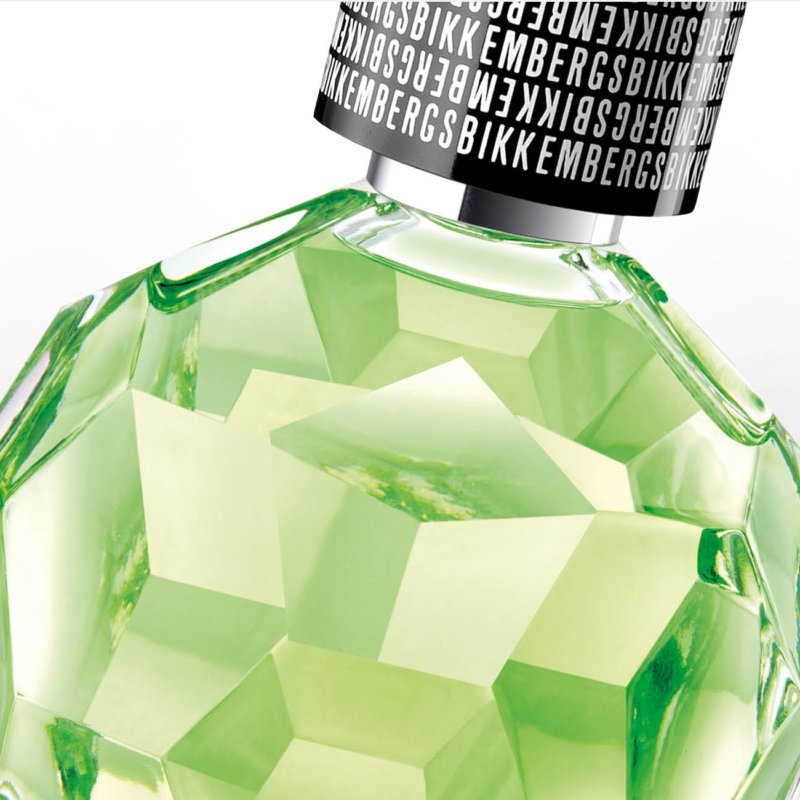 Detail view of customized perfume bottle