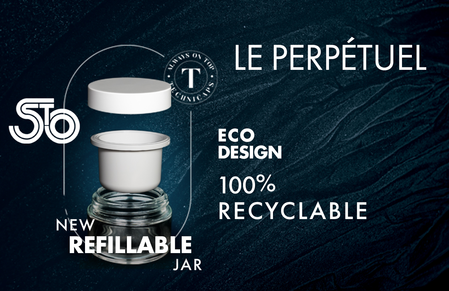 Plastic-free loss refills to fit in glass container