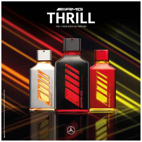 AMG The Thril decorated perfume bottles