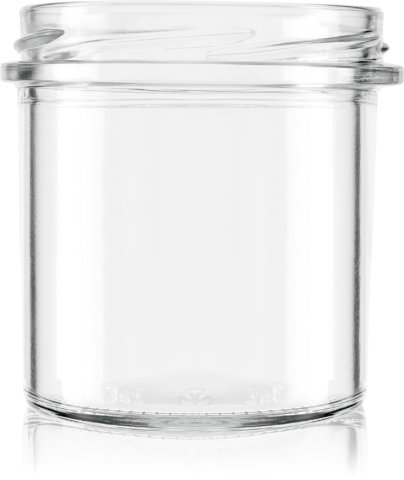 Jar 210ml TO53 glass white flint