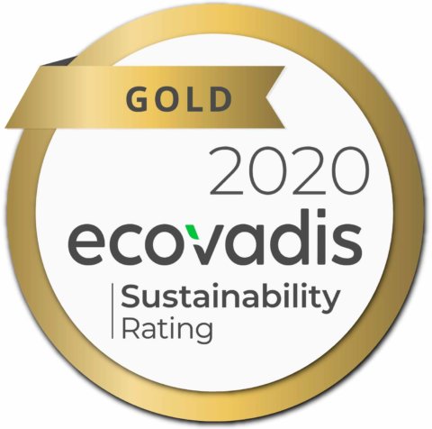 Gold medal of ecovadis - a sustainable rating