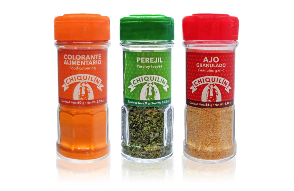 Filled spice jars from customer Penalva
