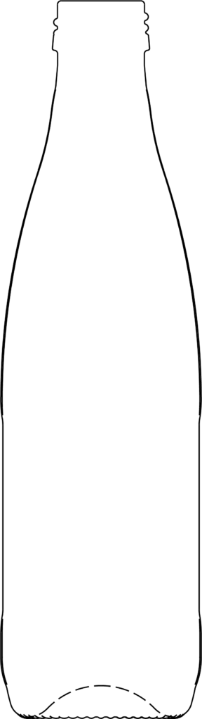 sketch of 35712 300 ml narrow neck bottle