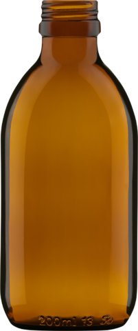 Product picture of syrup bottle amber 200 ml - article number 69096