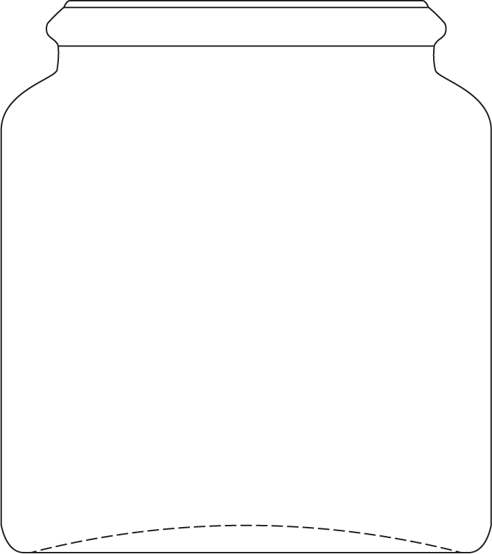 Technical drawing of pill bottle 30 ml - article number 69444