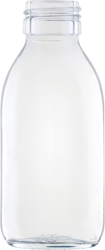 Produktbild der Sirupflasche weiß 125 ml - Artikelnummer 72434
