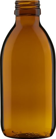Produktbild der Sirupflasche braun 180 ml - Artikelnummer 72434