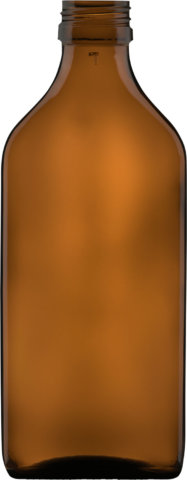 Product picture of shaped bottle amber 200 ml - article number 73566