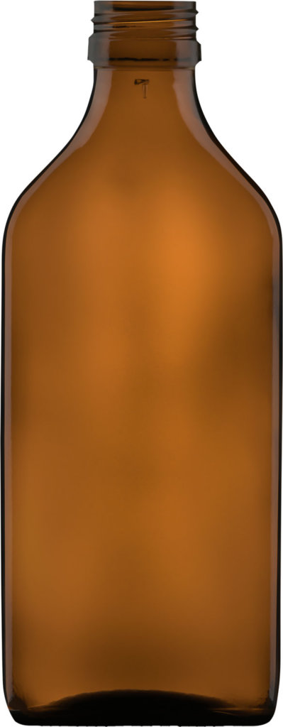 Product picture of shaped bottle amber 200 ml - article number 73566