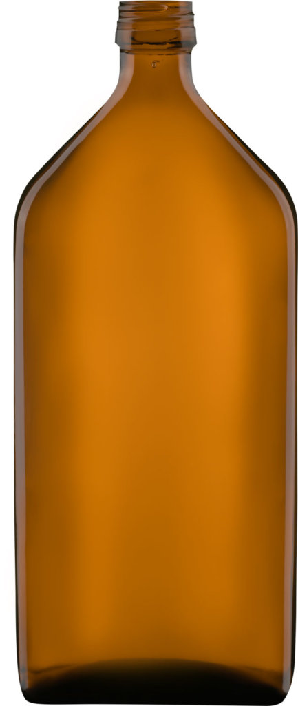 Product picture of shaped bottle amber 500 ml - article number 73566