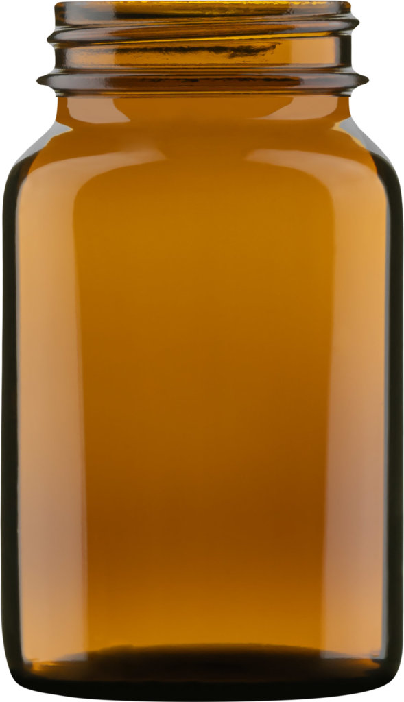 Produktbild der Weithalsglasflasche braun 150 ml - Artikelnummer 74024