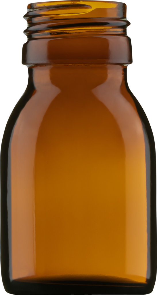 Product picture of syrup bottle amber 40 ml - article number 74229