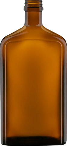 Product picture of shaped bottle amber 500 ml - article number 91318