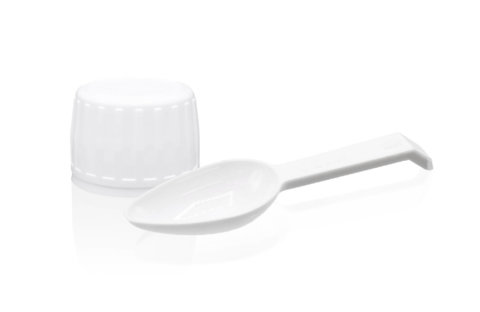 White measuring spoon