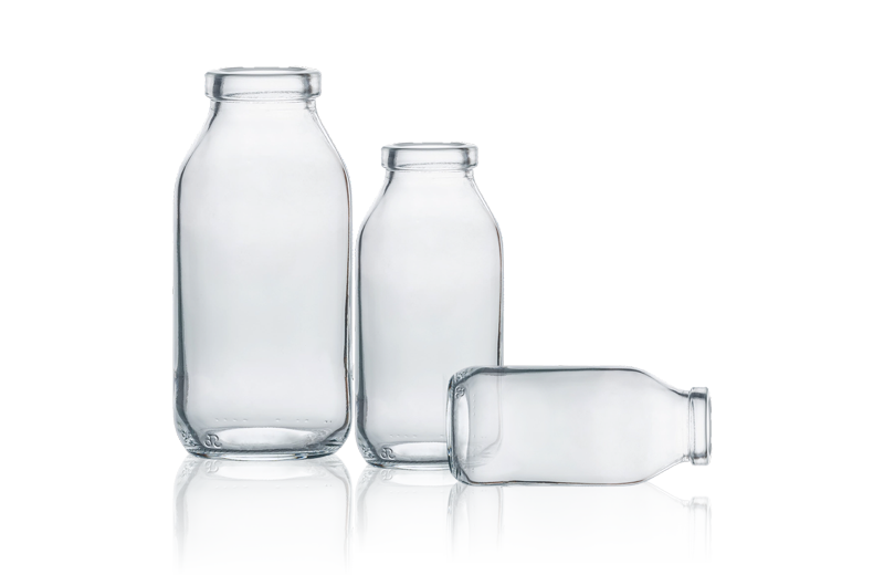 Picture of different product showing flint type 2 glass bottles