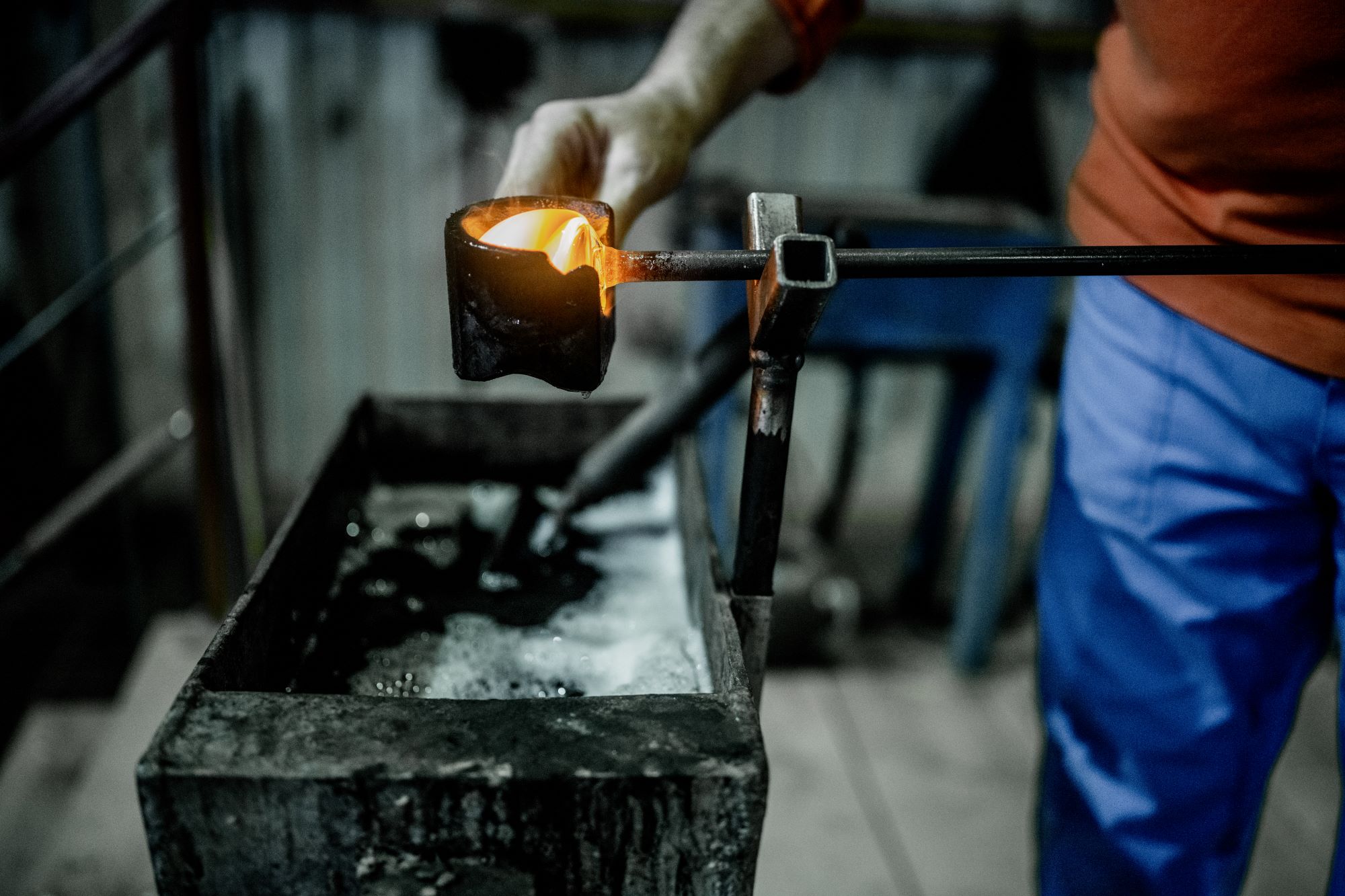 Glass artists at work