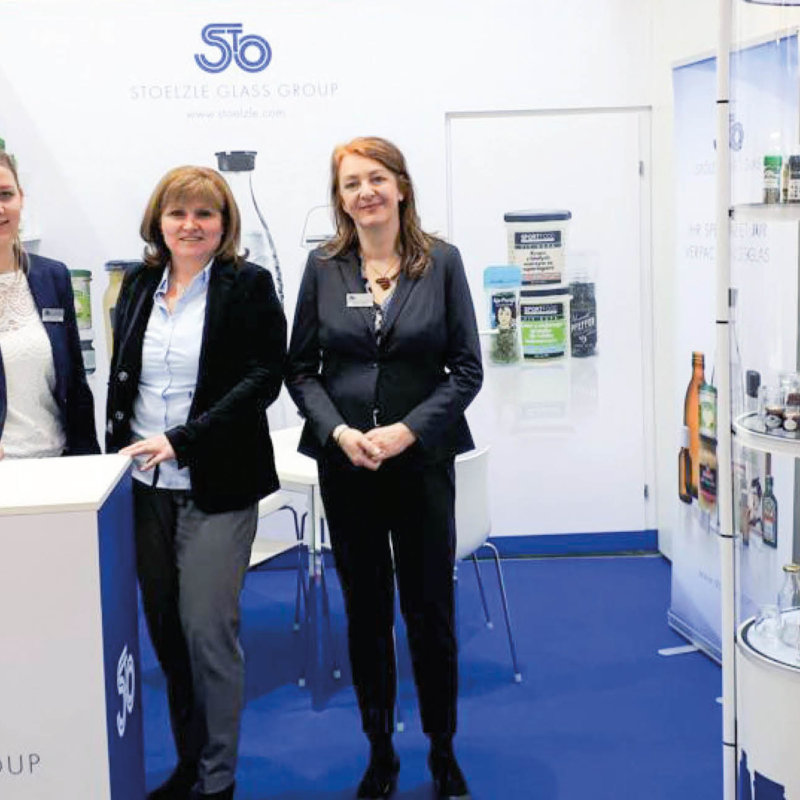 Stoelzle Team at the booth at Biofach 2020