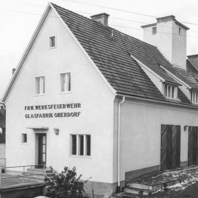 Historic picture of Stoelzle Plant Oberdorf in Austria 1964