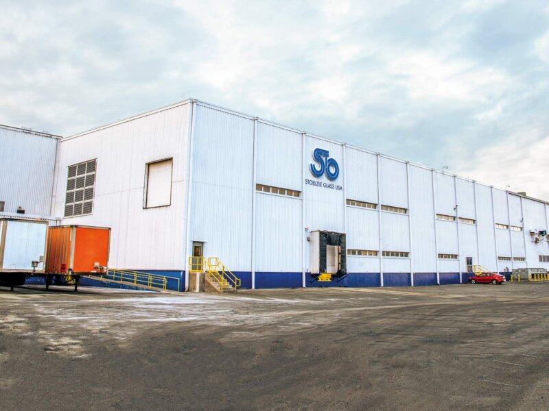 Bird view of production plant Stoelzle Glass USA